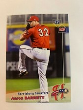 Aaron Barrett 2019 Harrisburg Senators Team Card