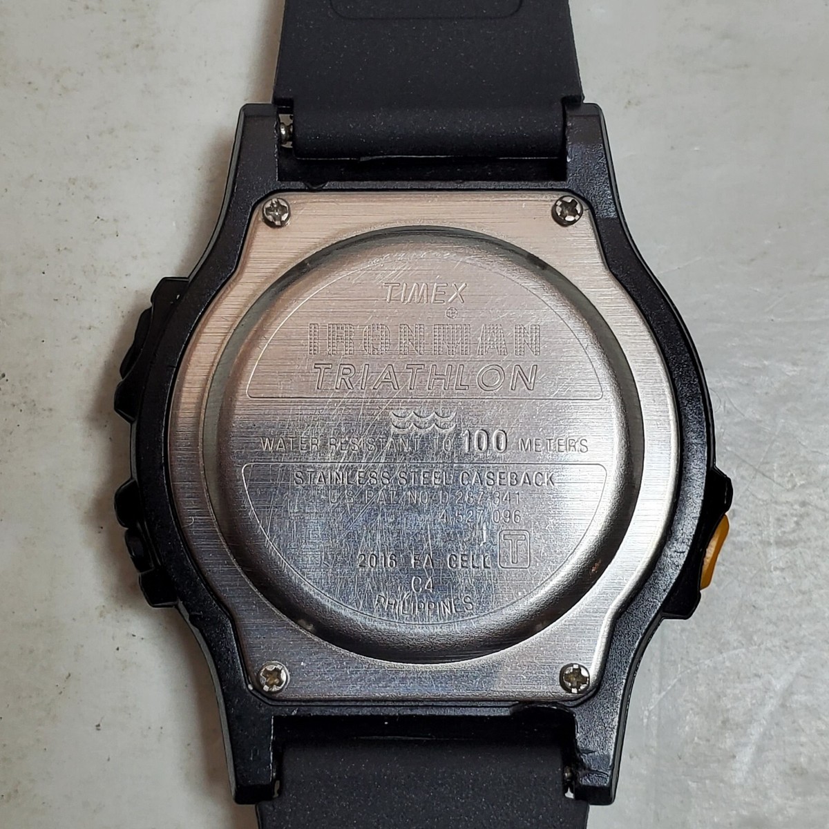 Vintage 1995 TIMEX Ironman Triathlon 8 Lap Digital Black
