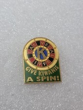 Kiwanis International 1995 Las Vegas Roulette Wheel Give Kiwanis A Spin Pin