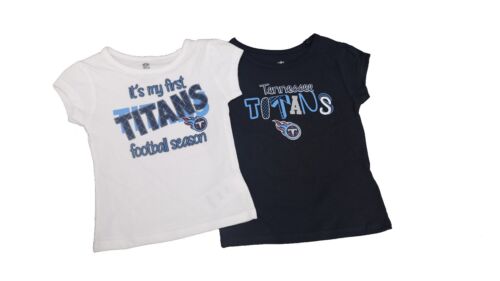 Conjunto Combo de Camisa Tennessee Titans Oficial de la NFL Niñas Bebé Niño Pequeño Talla 2 Nuevo - Imagen 1 de 2
