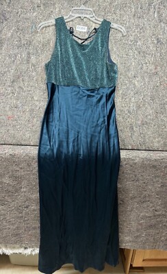 All That Jazz Dress Green Size 11/12 Made in the USA