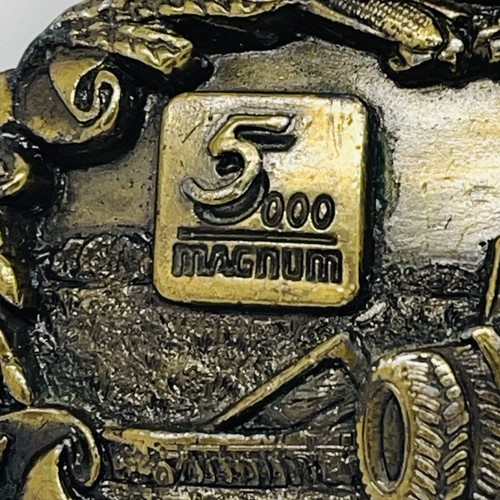 Vintage JI Case 7100 Series Magnum Tractors Belt Buckle Country Farming NICE - Picture 3 of 12