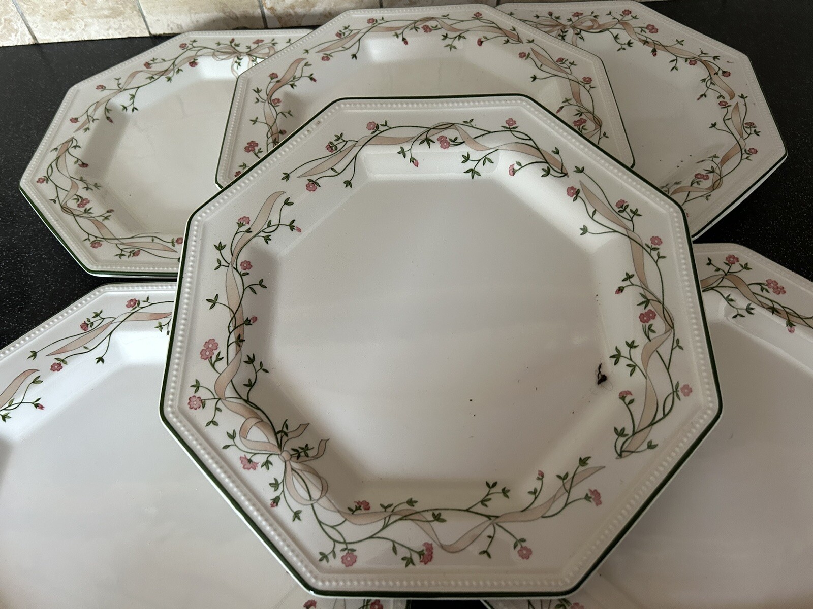 Set Of 6 Johnson Bros Eternal Beau Dinner Plates eBay