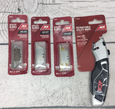 ACE RETRACTABLE UTILITY KNIFE, FRONT LOAD, QU...