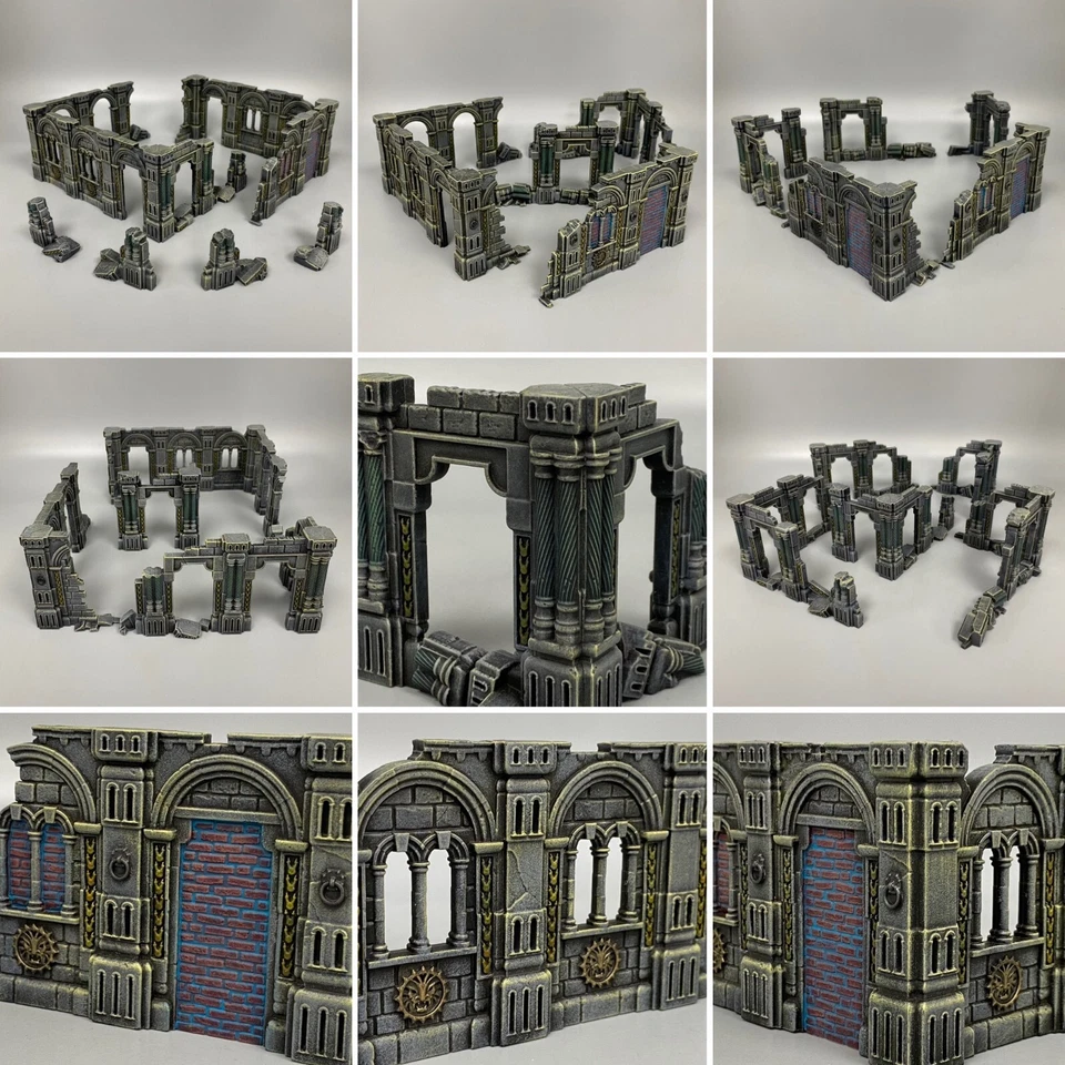 Azyrite Ruins Township Désolé Warhammer L'Âge De Sigmar Scénérie Terrain Aos - Photo 1/4