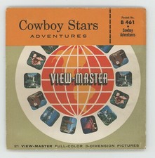 Cowboy Stars Roy Rogers Gene Autry Hopalong Cassidy View-Master Packet Exc.