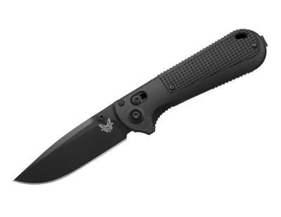 Benchmade 430BK-02 Redoubt Folding Knife, 3.55'' CPM-D2 Blade, Black Handles