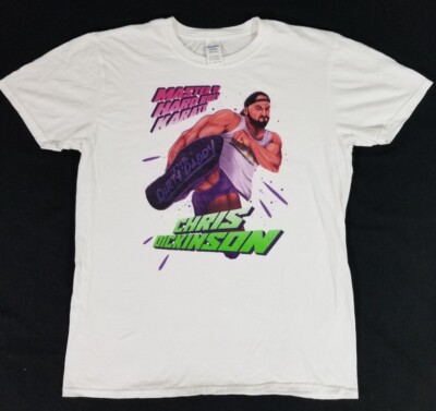 Chris Dickinson THE DIRTY DADDY Master of Hard Body Karate Wrestling Shirt Men L