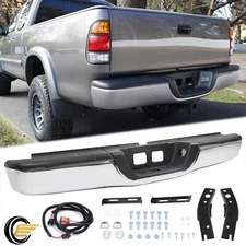 For Toyota Tundra Base SR5 2000-2006 Rear Bumper Assembly Steel Bumper Chrome
