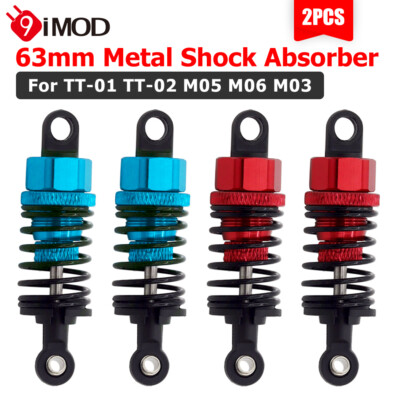 2PCS Stoßdämpfer 63MM vorne & hinten für TAMIYA Tamiya TT-01 TT-02 M05 M06 M03