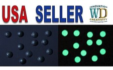 Watch Parts Dial Hour 12 Markers LUMINOUS 2.10mm Numerals Dots Black/Green
