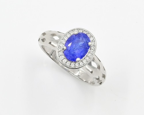 6x8 MM Natural Tanzanite Jewelry Set December Birthstone 925 Sterling Silver - Picture 4 of 5