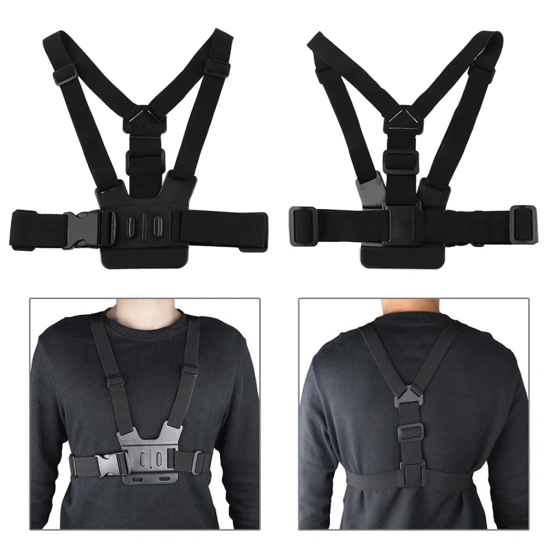 PULUZ Adjustable Body Chest Strap Mount Belt For GoPro/DJI/Gamin Sports Cameras - Image 2 of 4