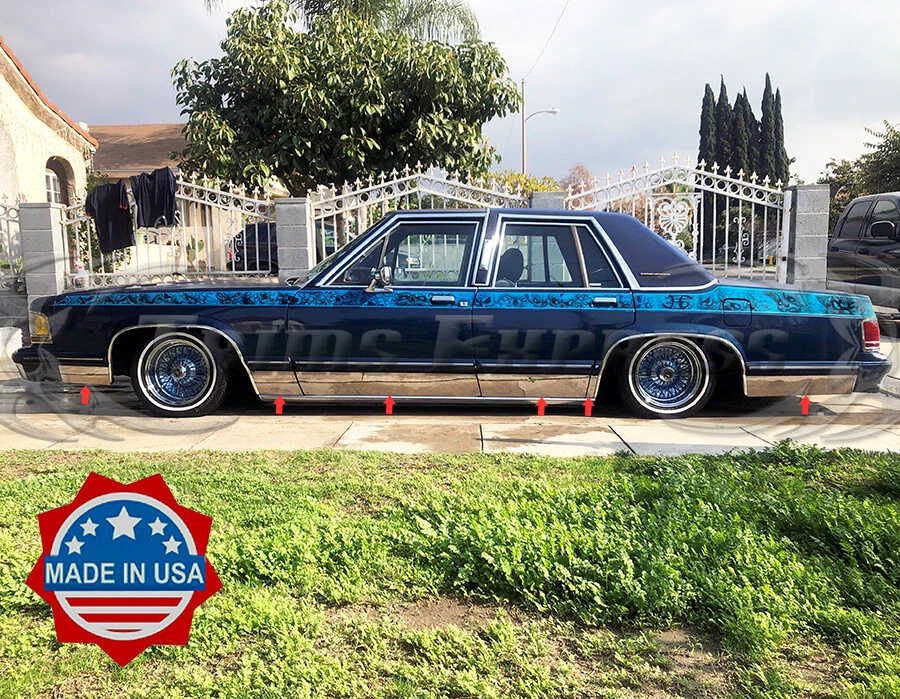 Ford LTD Crown Victoria 1980-1991 panel basculante de acero inoxidable moldura 6" 12 piezas FL Foto 2 de 4