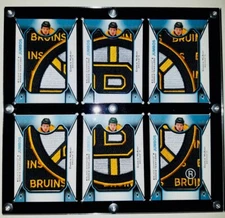 6 Vertical Card W/ Dividers Black diamond Rookie Team Logo Jumbos Display Case.