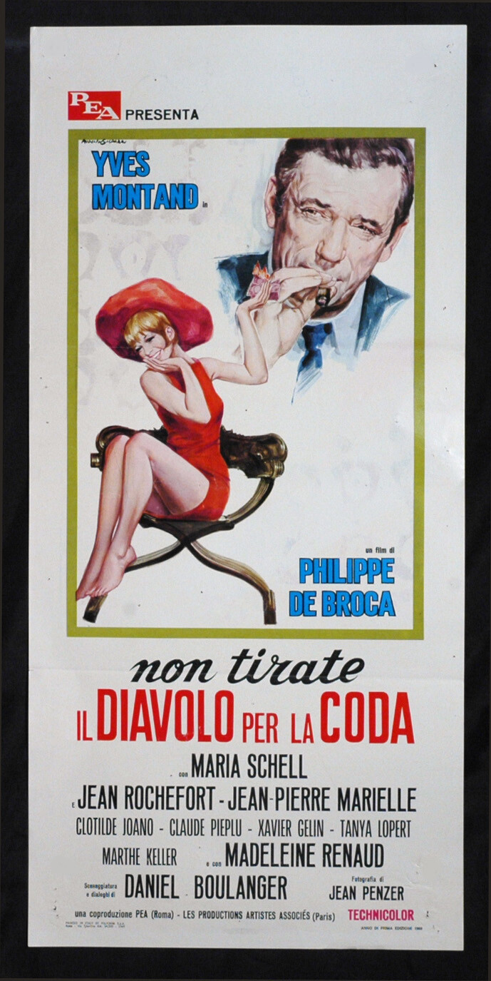 Locandina originale film Non tirate il diavolo per la coda (1969) - Regia di Philippe de Broca