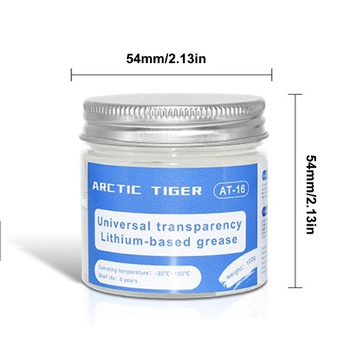 Clear Grease for PC Fan Bearing Grease Mechanical Gear Printer Grease Quiet - Afbeelding 8 van 8