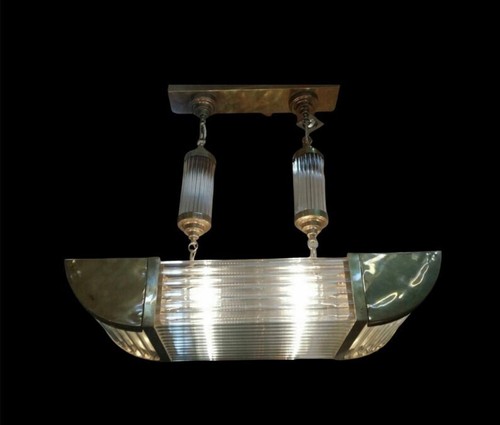 Home/Office Ceiling Deco Vintage Retro Brass & Glass Rod Antique Ship Chandelier - 第 2/10 張圖片