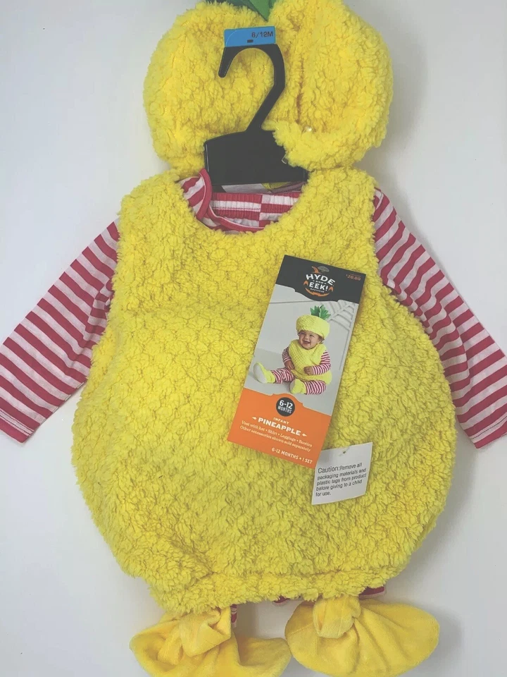 Bebé Peluche Piña Chaleco Disfraz Halloween 6-12M - Hyde and Eek! Boutique™ Foto 3 de 4