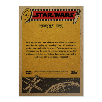 ➠ Topps Star Wars Living Set #446 Tatooine Sand Beast - The Book