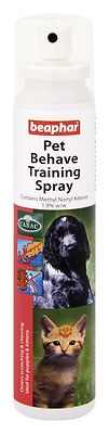 Beaphar Pet Behave Training Spray 125ml for Cats Dogs - Protect Your Furniture