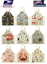 Fox Apron Children Cooking Bib for Cooking kitchen fun memories Washable