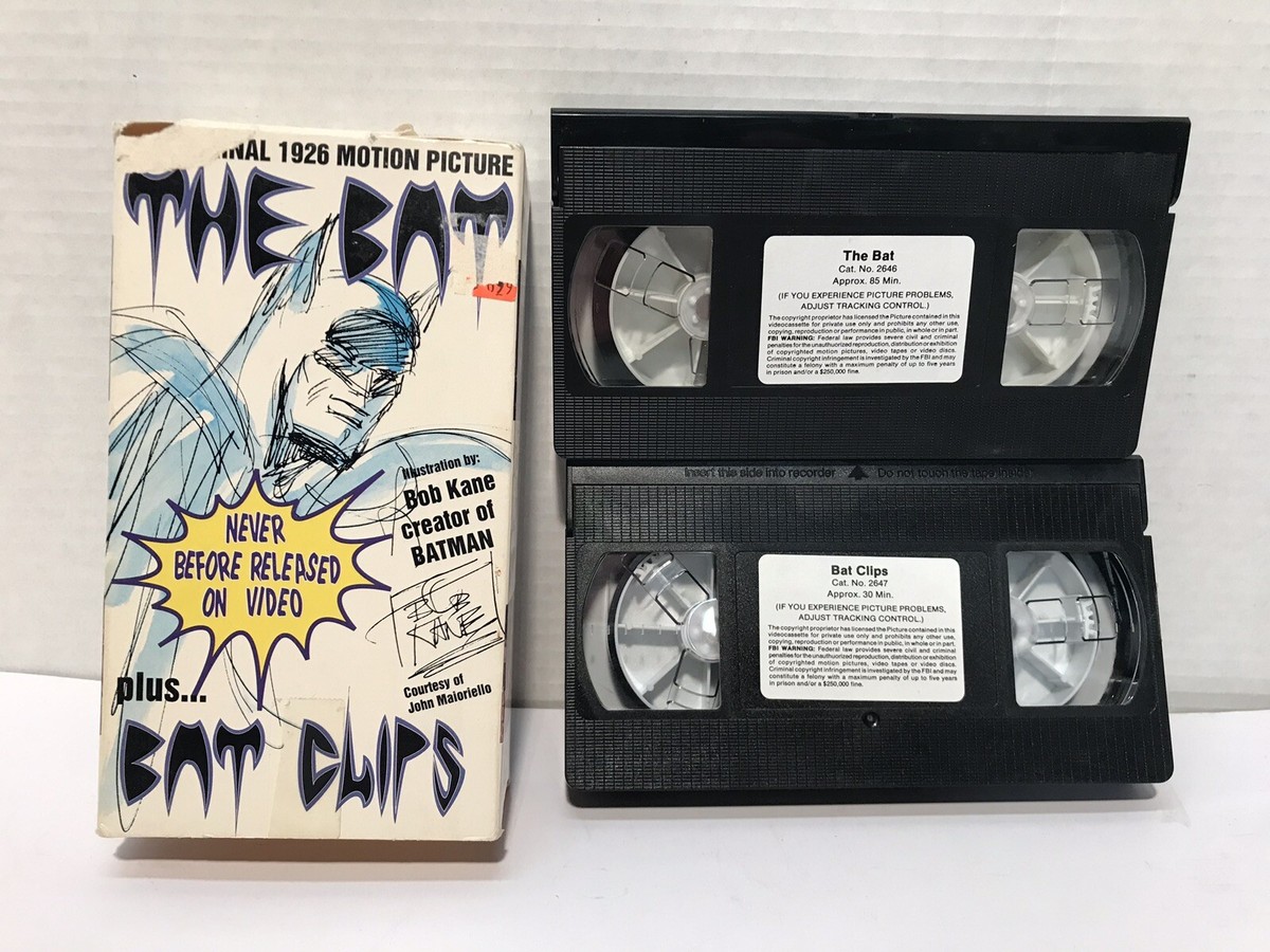 The Bat (Movie) & Bat Clips Dual VHS Cassette Set Batman TESTED | eBay