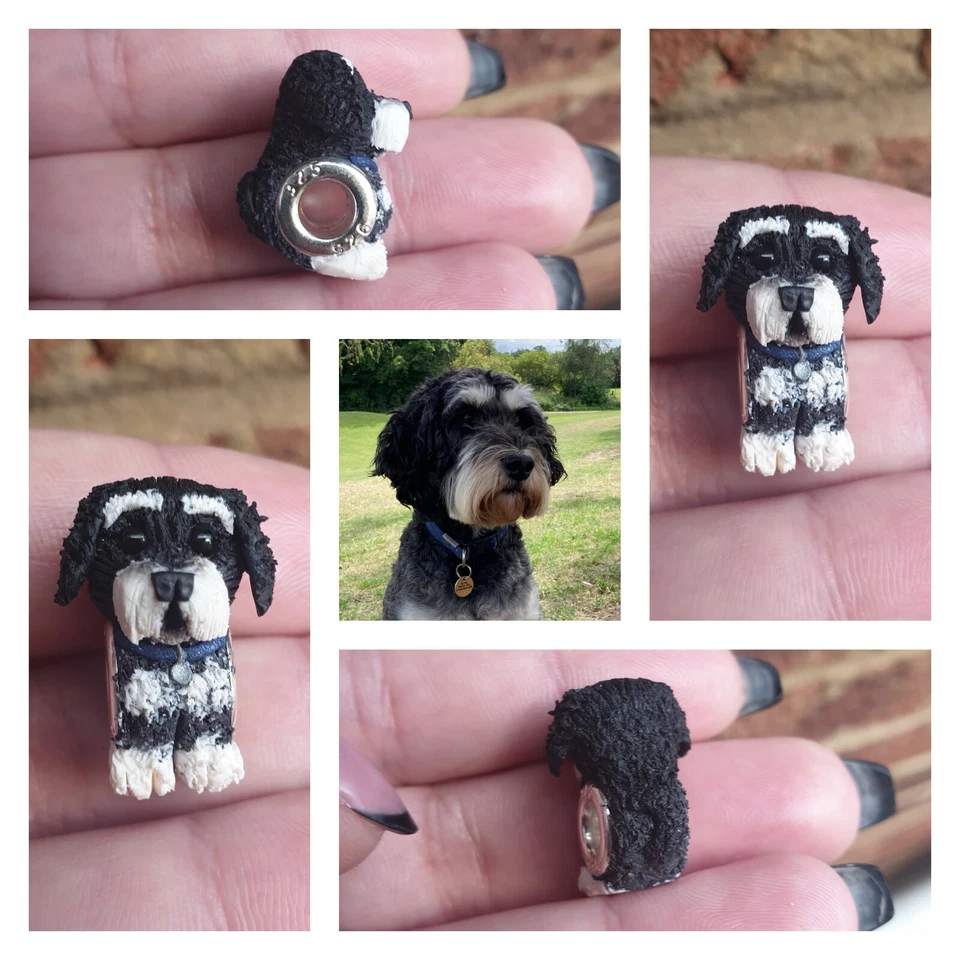 Berloque personalizado de contas para animais de estimação joia pulseira presente cachorro coelho coelho - Imagem 3 de 4