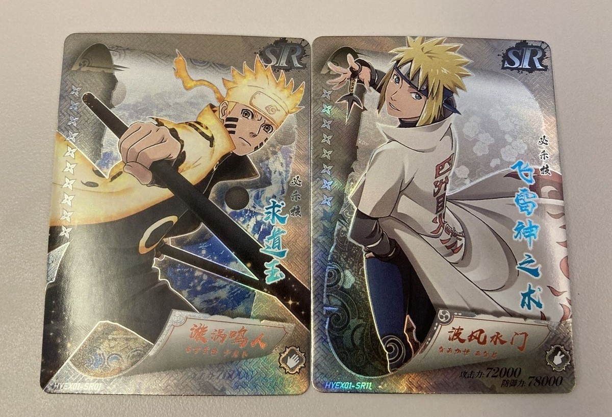 Naruto and Minato Uzumaki- Silver Rare Foil - Naruto CCG - HYEX01