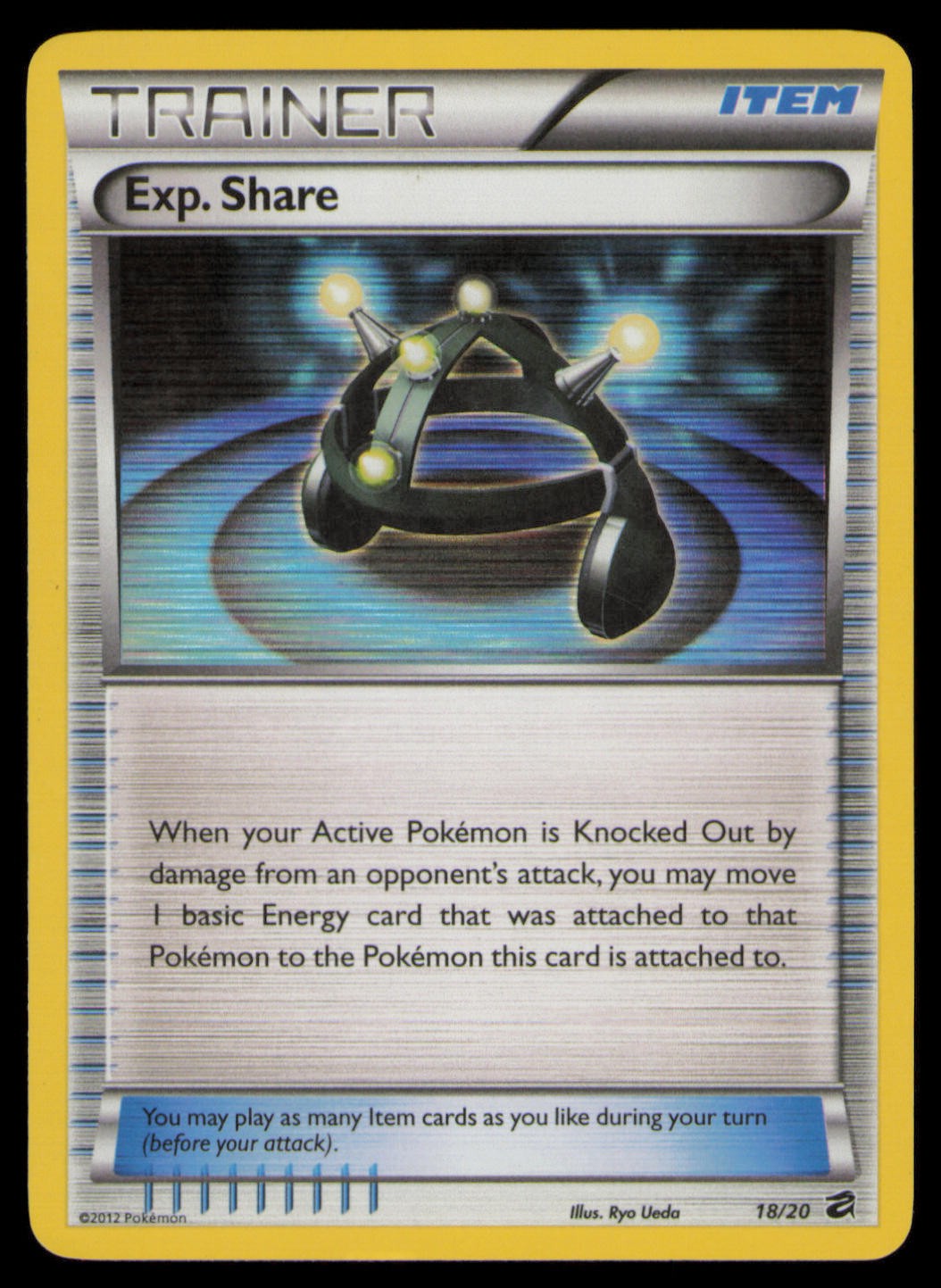 Exp. Share 18/20 Dragon Vault Pokemon Holo Lightly Played