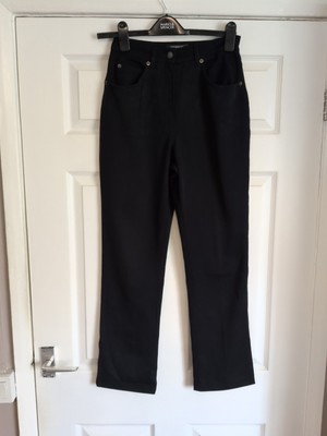 Weekend Max Mara Cigarette Trousers Size 8 Black