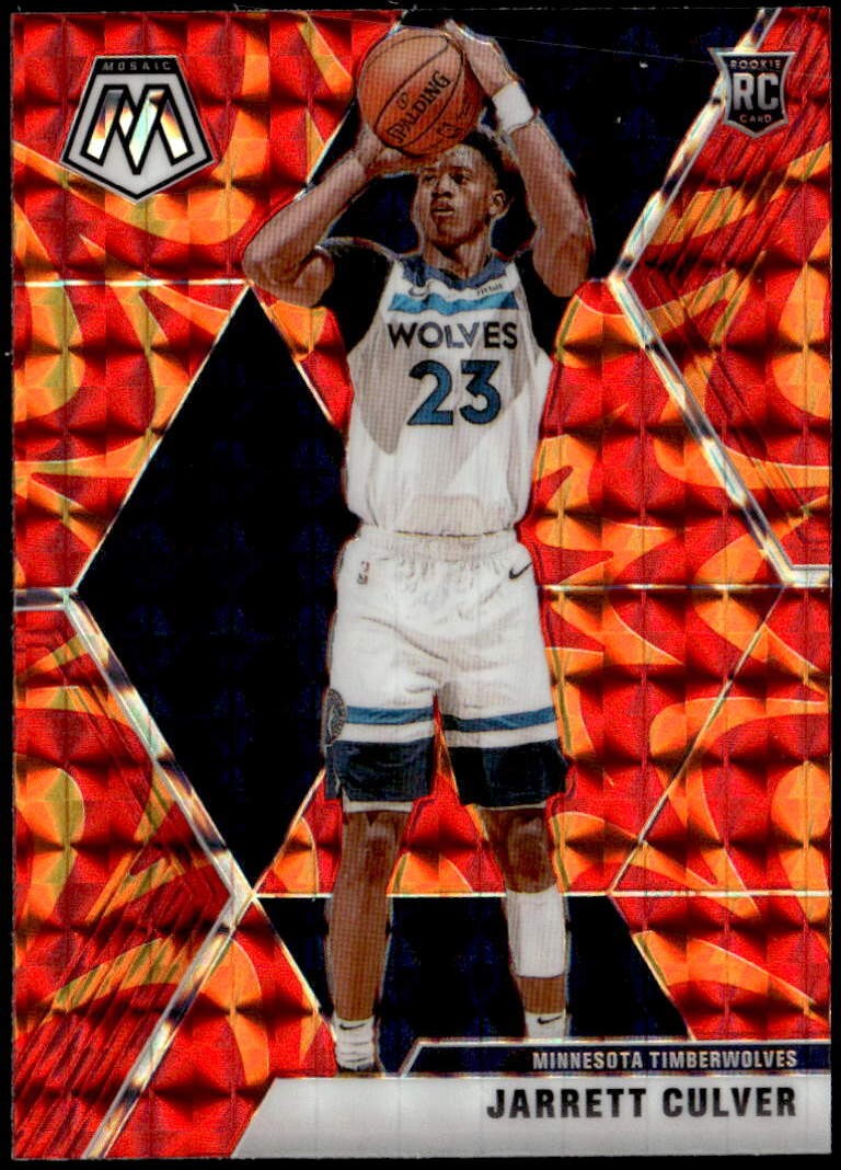 2019-20 Panini Mosaic #201 Jarrett Culver Reactive Orange Rookie E1