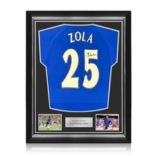 Gianfranco Zola Signed Chelsea 2000 Football Shirt. Superior Frame