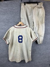 Vintage 50  s 60  s Baseball Jersey Uniform Shirt  Pants Medium Classic Stitched