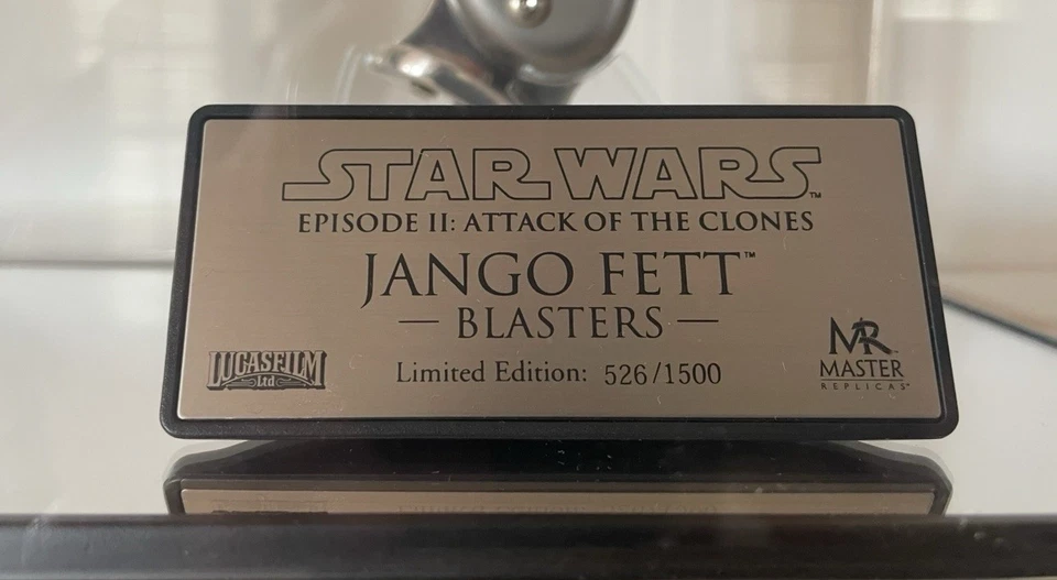 Star Wars Master replicas Jango Fett Blaster Complete Rare - Photo 2/4