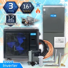 ACiQ 3 Ton Heat Pump Inverter AC Multi-Positional Ducted Central Air System Kit