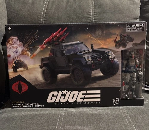 GI Joe Classified Series COBRA NIGHT ATTACK 4-WD STINGER & DRIVER NEW