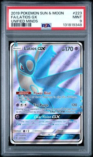 Latios-GX graded PSA 9 for sale on eBay