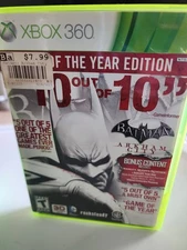 BATMAN ARKHAM CITY GAME OF THE YEAR EDITION XBOX 360 GAME CASE & MANUAL