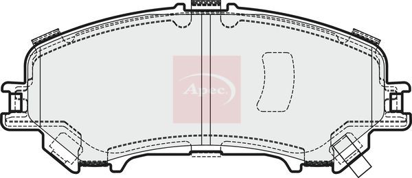 Disc Brake Pad Set Front Akebono System PAD2032 Fits Nissan Renault APEC
