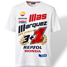 2014 MARC MARQUEZ HRS PERSOL HONDA 3+1 CHAMPIONSHIPS LIMITED MOTOGP T SHIRT XXL