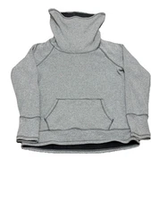 RBX Womens Size Medium  Gray Fleece Lined Pullover Sweatshirt Long Sleeves