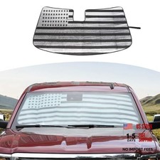 for Silverado Windshield Sun Shade Screen Compatible with Chevy Silverado GMC