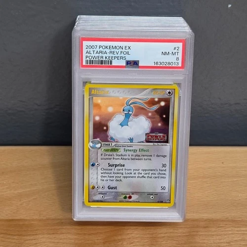 Pokemon: Altaria #2/108 EX Power Keepers 2007 Reverse Holo STAMPED RARE  - PSA 8