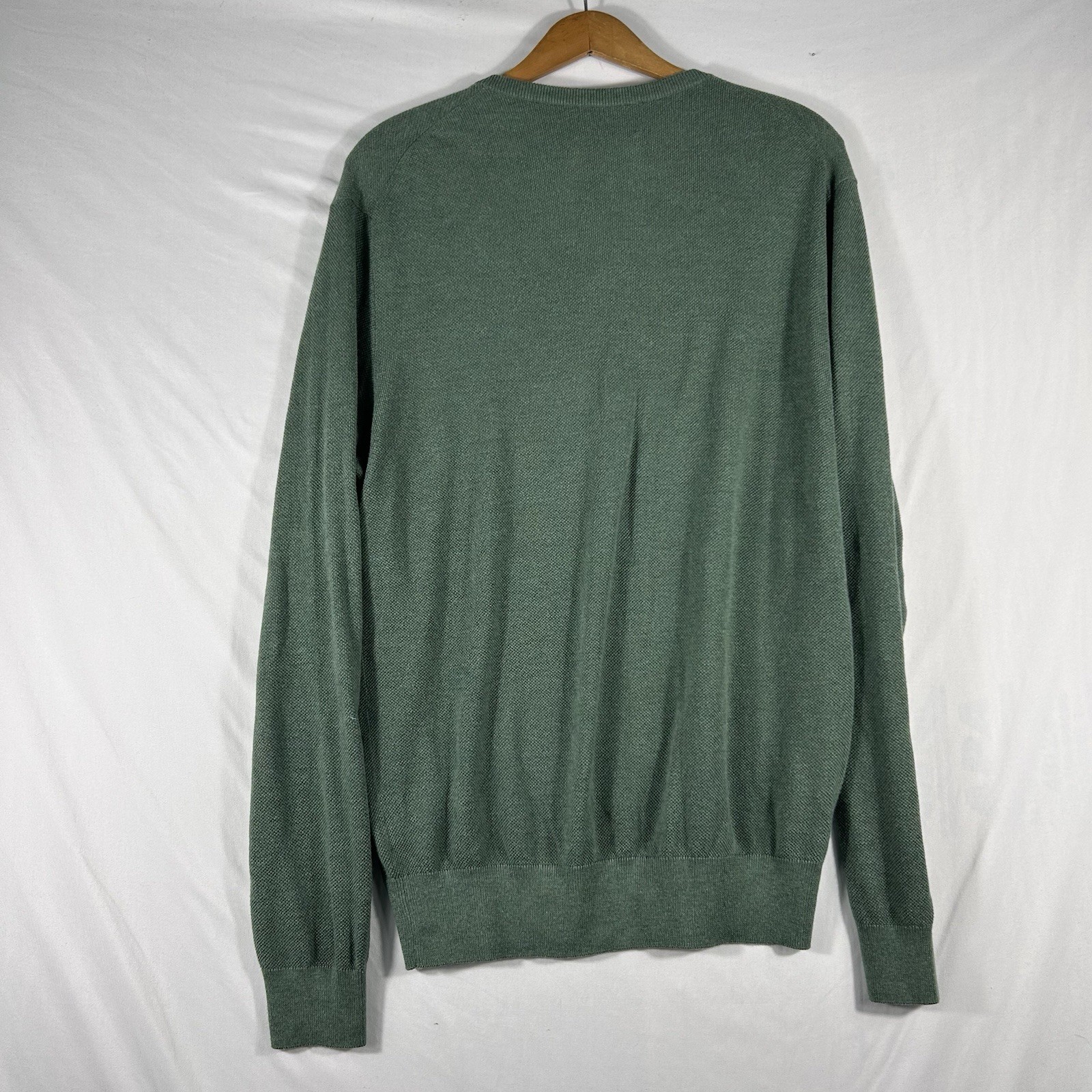 Polo Ralph Lauren felpa misto cashmere uomo TG L verde maglione