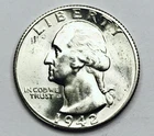 *1942 S WASHINGTON QUARTER* *GEM BU+++* NR #C1901