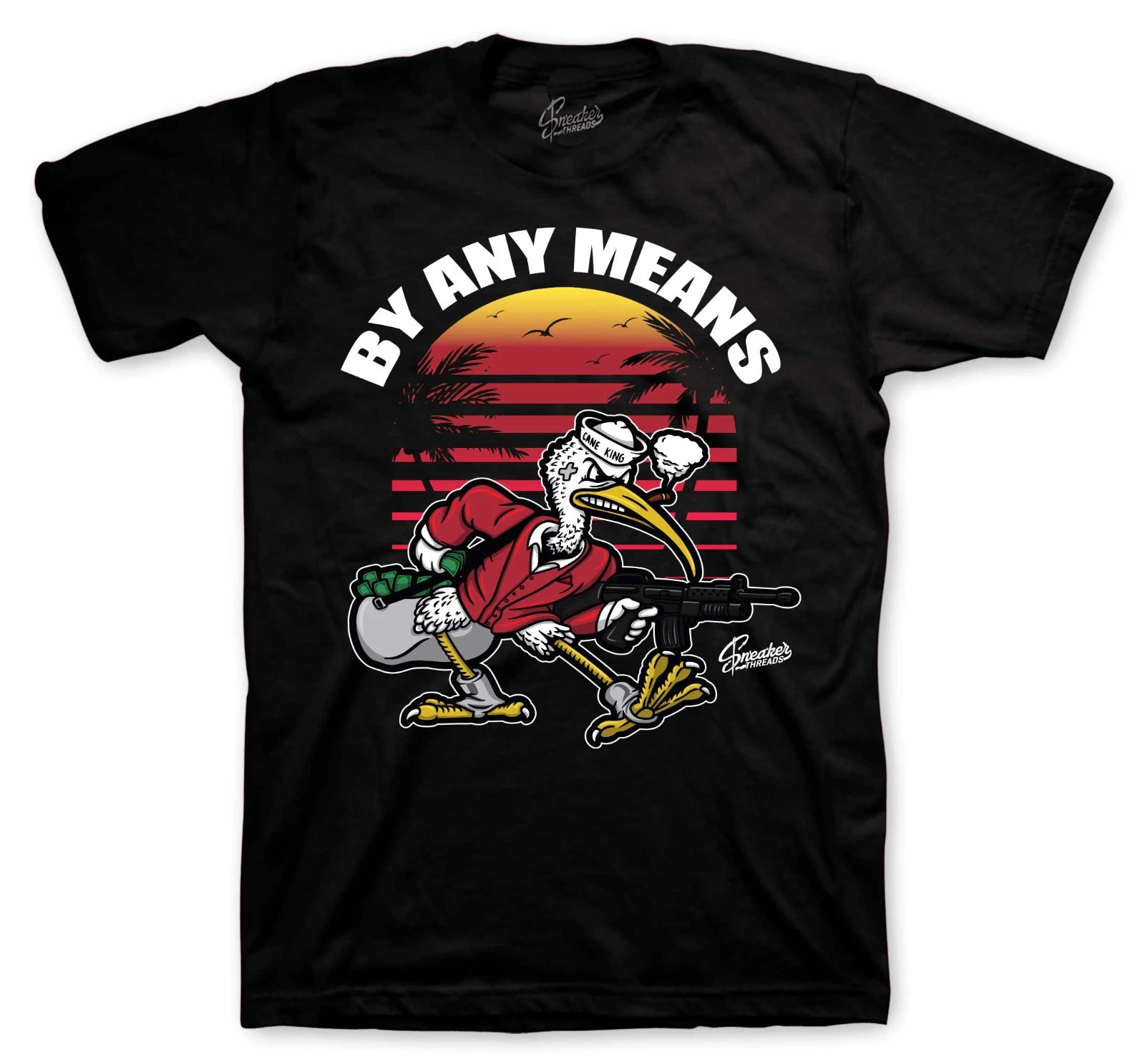 T-Shirt To Match Foamposite Gym Red Sneakers - By Any Means Sneaker Tees