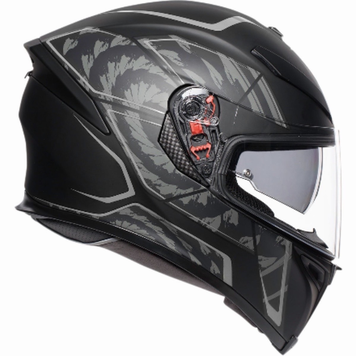 AGV K5 S Tornado Helmet Medium Black/Gray/Green + 3 Visors