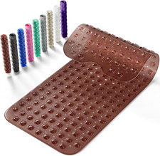 Non-Slip Bath Tub Mat, 39X16 Inch Extra Large Shower Mat with Drain Holes  Suct