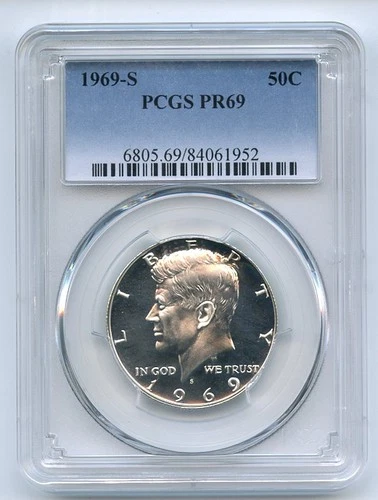 1969-S Kennedy Half Dollar Proof — photo from the most recent tracked eBay sale